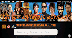Desktop Screenshot of bestadventuremovielist.com