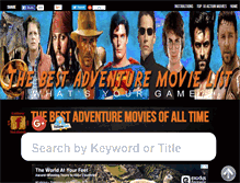Tablet Screenshot of bestadventuremovielist.com